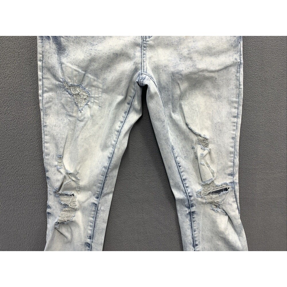 Rue 21 Premium Denim Jeans Men Size 30X32 Stacked Blue Skinny Supreme Flex - Picture 13 of 16